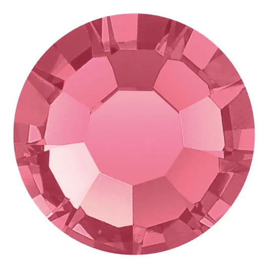 Preciosa Crystal Flat Back Indian Pink AB and Indian Pink