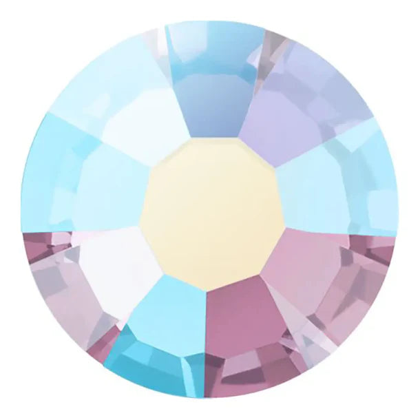 Preciosa Crystal Flat Back Light Amethyst AB and Light Amethyst