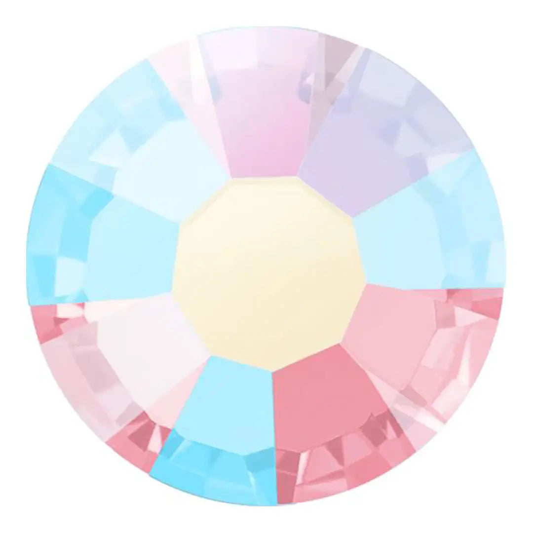 Preciosa Crystal Flat Back Light Rose AB and Light Rose