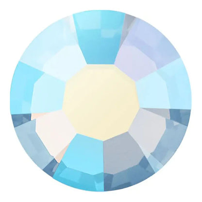Preciosa Crystal Flat Back Light Sapphire Opal AB and Light Sapphire Opal