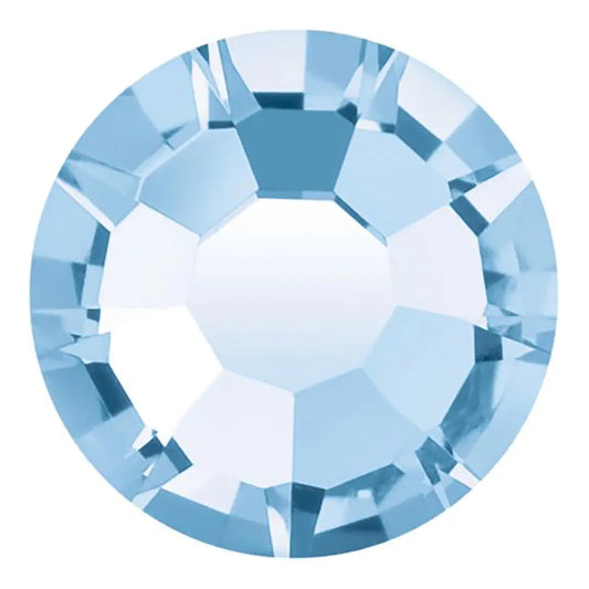 Preciosa Crystal Flat Back Light Sapphire AB and Light Sapphire