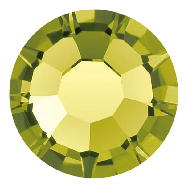 Preciosa Crystal Flat Back Olivine AB and Olivine