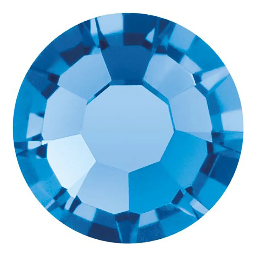 Preciosa Crystal Flat Back Sapphire AB and Sapphire