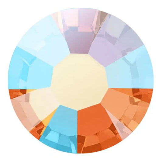 Preciosa Crystal Flat Back Sun AB and Sun