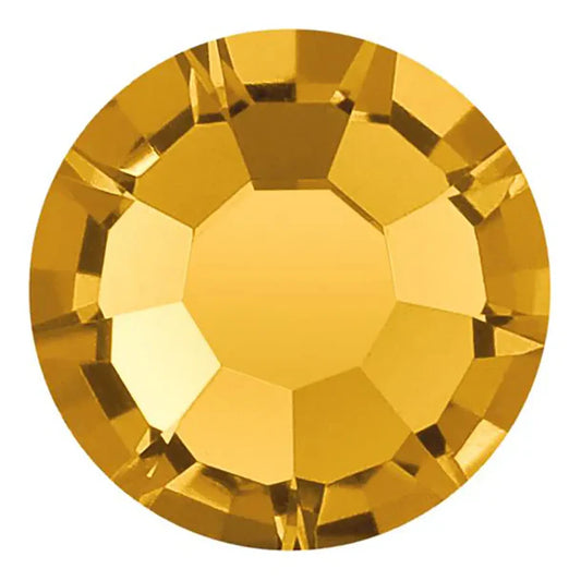 Preciosa Crystal Flat Back Topaz AB and Topaz