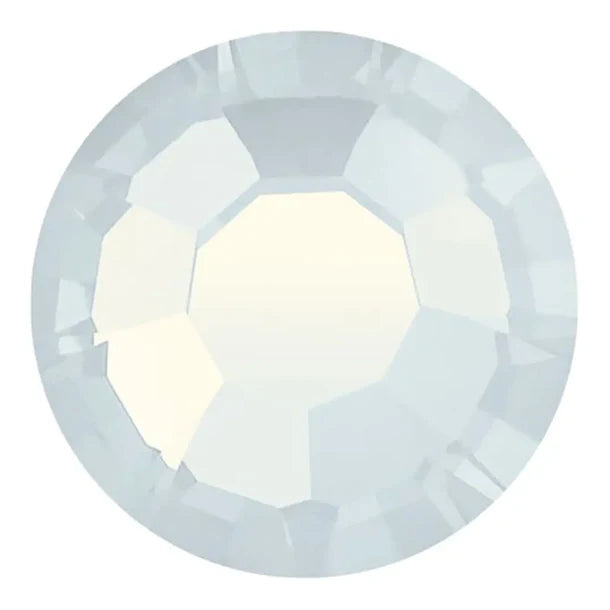 Preciosa Crystal Flat Back White Opal AB and White Opal