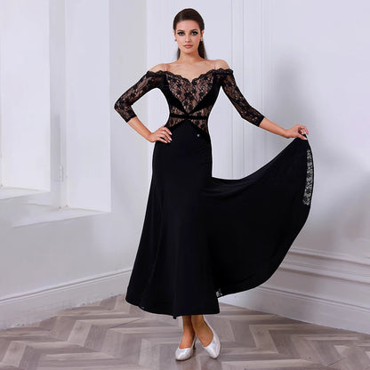 JERAVAE Andrea Lace Ballroom Practice Dress