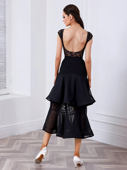 JERAVAE Ballroom Bodysuit and Skirt Pra 1609