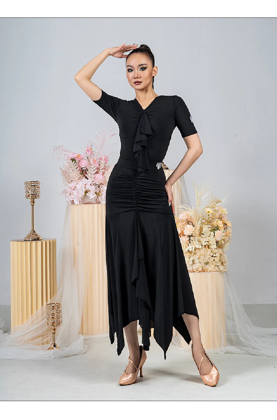 JERAVAE Ballroom Skirt Pra 1659