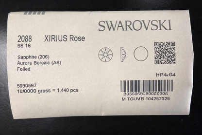 Swarovski Crystal Sapphire AB Flatback Rhinestones in SS20, SS16, or SS40 (10 Gross 1440 Stones)