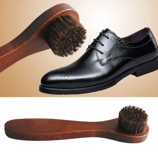 horse hair Shoe brush for leather shoes