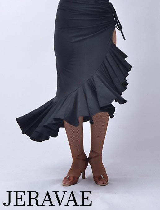 Long Sexy Asymmetrical Practice Skirt PRA 895_SALE