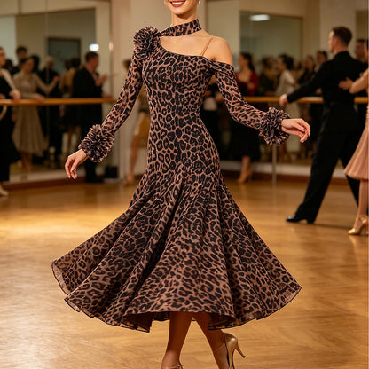 JERAVAE Azalea Floral Ballroom Practice Dress
