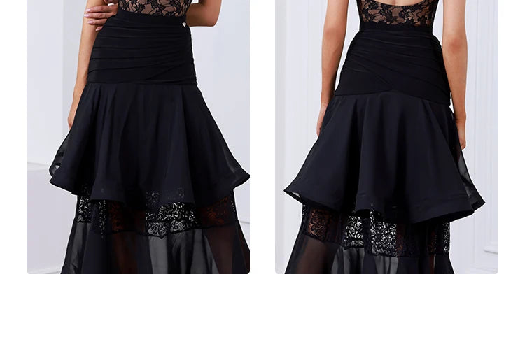 JERAVAE Ballroom Bodysuit and Skirt Pra 1609