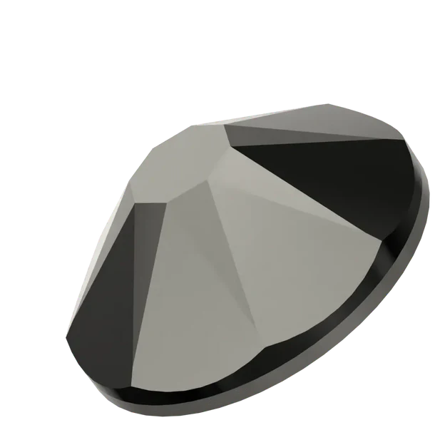 Swarovski Crystal Jet Hematite Flatback Rhinestones in SS20 or SS16 (10 Gross 1440 Stones)