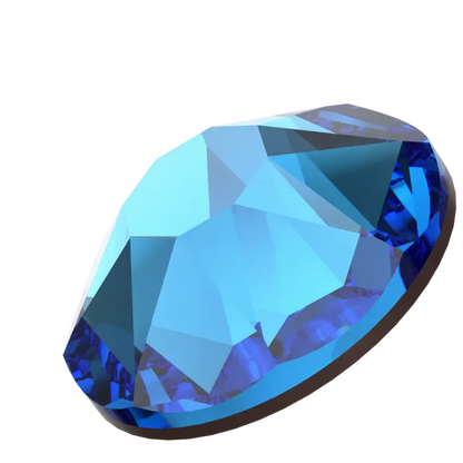 Swarovski Crystal Capri Blue Flatback Rhinestones in SS16 or SS20 (10 Gross 1440 Stones)