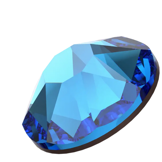 Swarovski Crystal Capri Blue Flatback Rhinestones in SS16 or SS20 (10 Gross 1440 Stones)