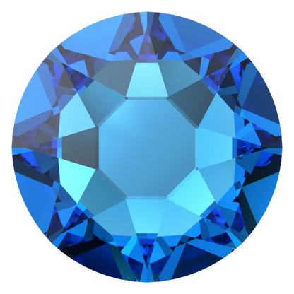 Swarovski Crystal Capri Blue Flatback Rhinestones in SS16 or SS20 (10 Gross 1440 Stones)
