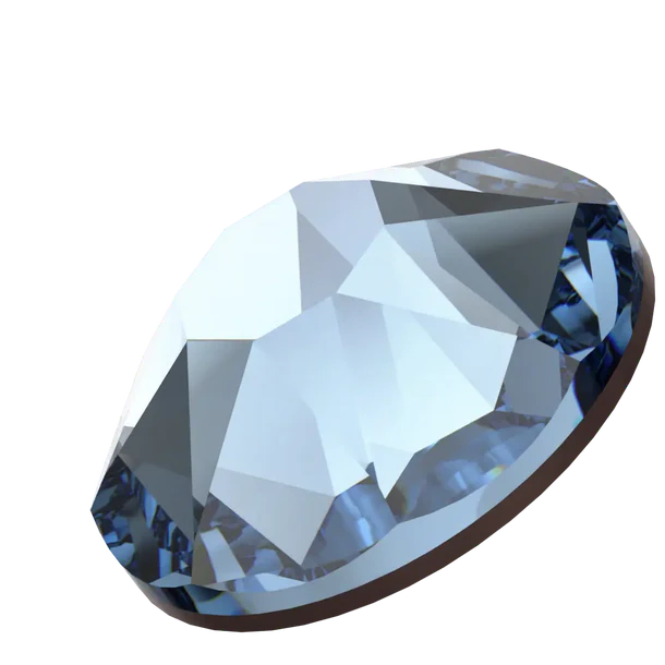 Swarovski Crystal Denim Blue Flatback Rhinestones in SS20 or SS16 (10 Gross 1440 Stones)