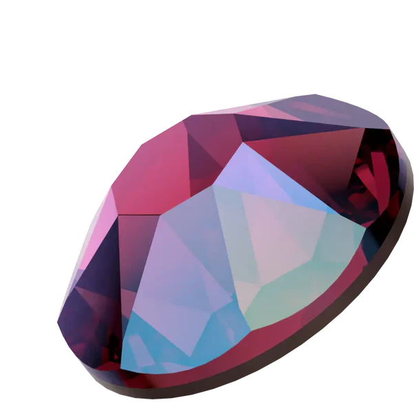 Swarovski Fucshia Shimmer Flatback Rhinestones in SS30