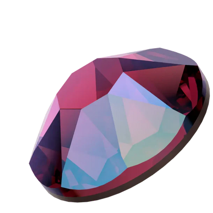 Swarovski Fucshia Shimmer Flatback Rhinestones in SS30