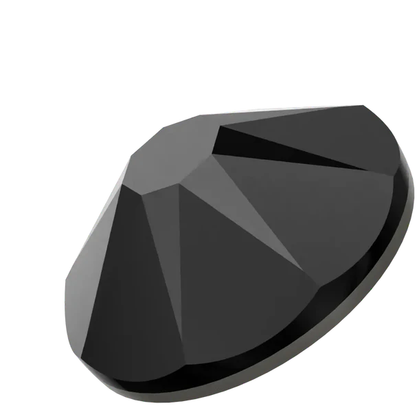 Swarovski Crystal Jet Flatback Rhinestones in SS16 or SS20 (10 Gross 1440 Stones)