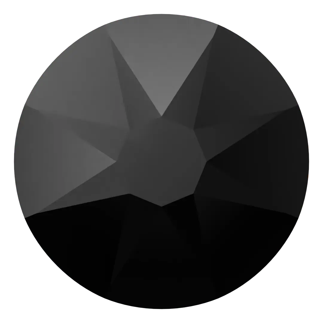 Swarovski Crystal Jet Flatback Rhinestones in SS16 or SS20 (10 Gross 1440 Stones)