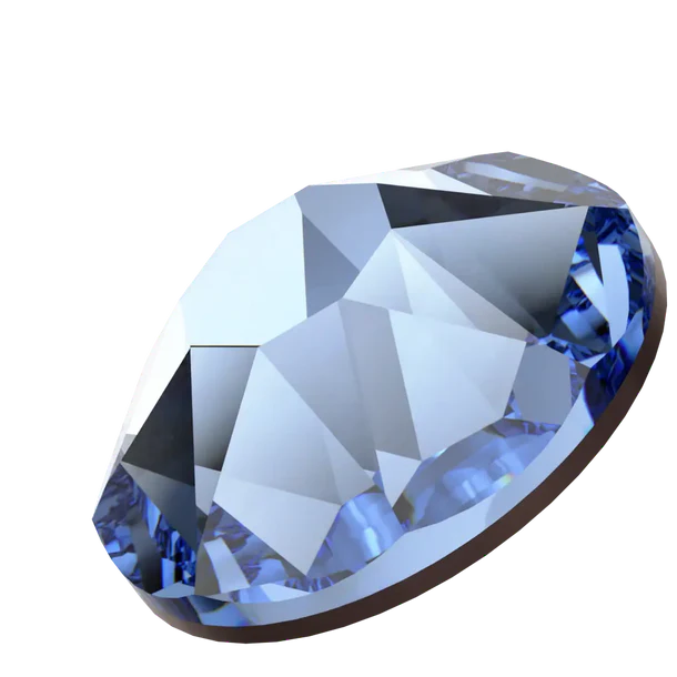 Swarovski Crystal Light Sapphire Flatback Rhinestones in SS20 or SS16 (10 Gross 1440 Stones)