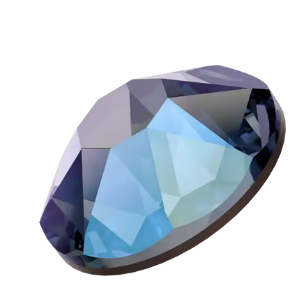 Swarovski Crystal Light Sapphire Shimmer Flatback Rhinestones in SS16 or SS20 (10 Gross 1440 Stones)