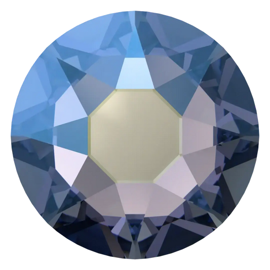 Swarovski Crystal Light Sapphire Shimmer Flatback Rhinestones in SS16 or SS20 (10 Gross 1440 Stones)