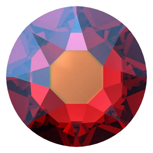 Swarovski Crystal Light Siam Shimmer Flatback Rhinestones in SS20 or SS16 (10 Gross 1440 Stones)