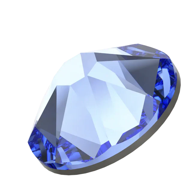 Swarovski Crystal Sapphire Flatback Rhinestones in SS20 or SS16 (10 Gross 1440 Stones)
