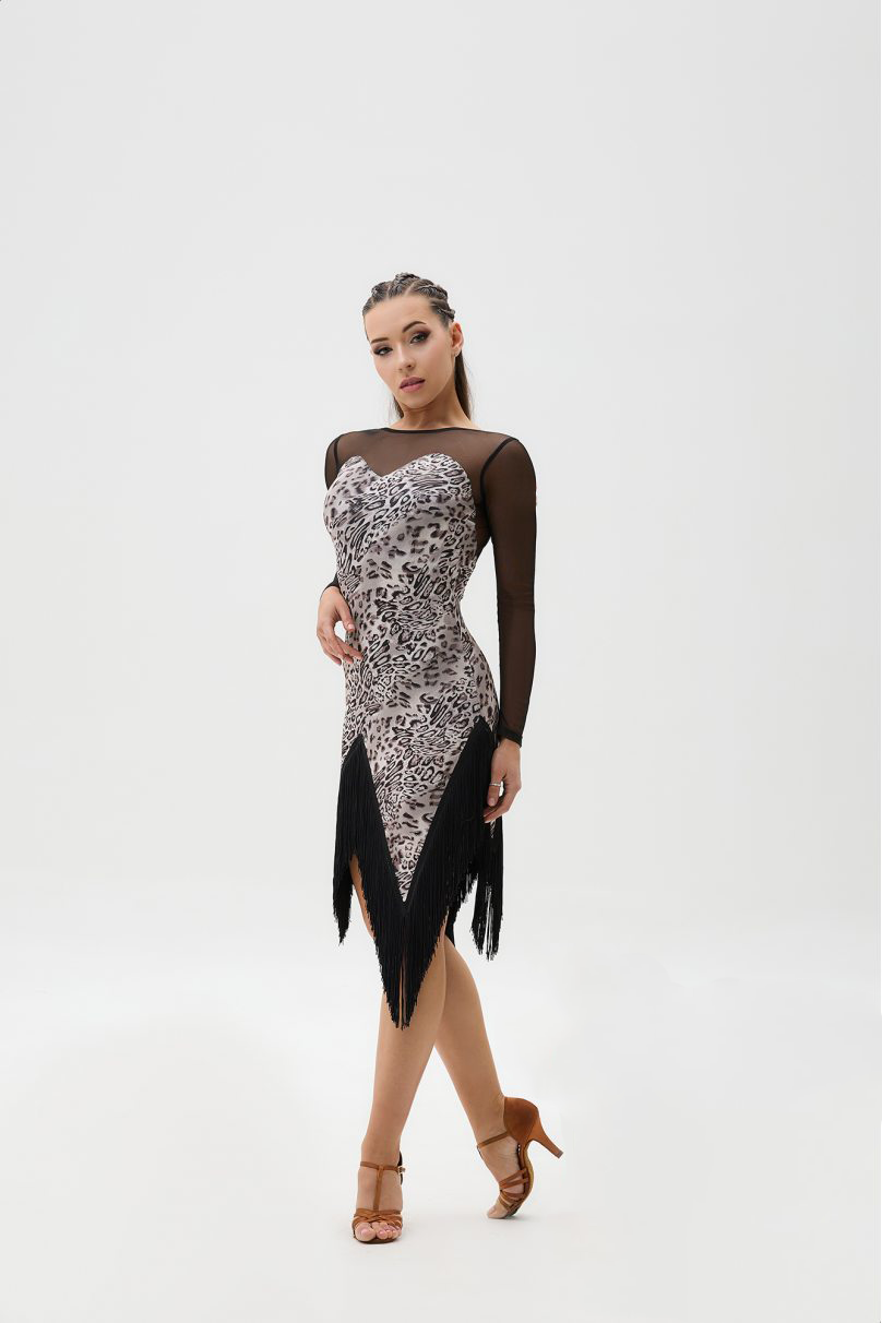 ladies latin dress Latin Dance Dress by FASHION DANCE model WDLT715BK