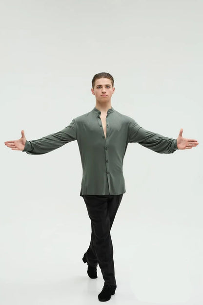 JERAVAE Men's Latin Shirt M131F