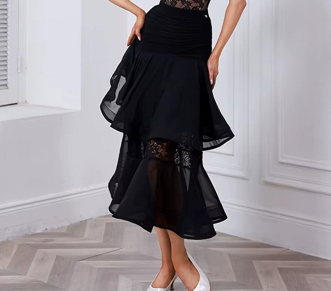 JERAVAE Ballroom Bodysuit and Skirt Pra 1609