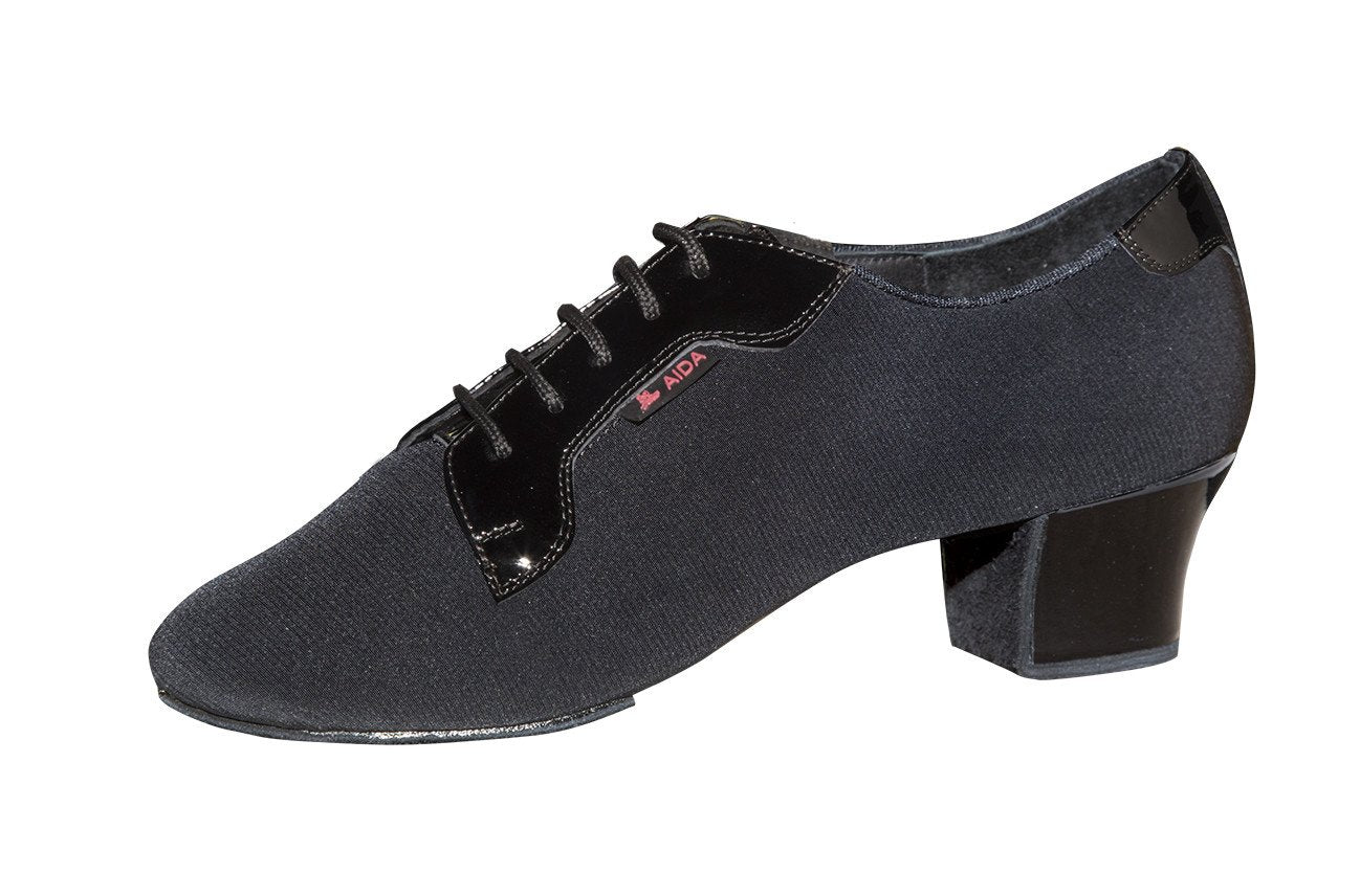 men's latin dance shoe made of crepe and patent