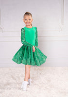Girl's Bodysuit with Long Sleeves by Dance America JR-B2