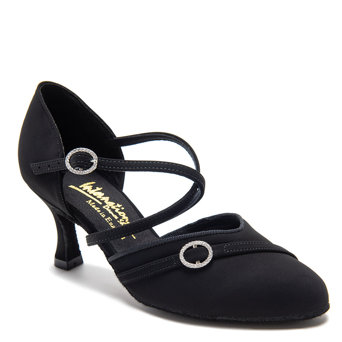 International Dance Shoes IDS American Klass Black Nubuck Smooth Ballroom Shoe in Stock