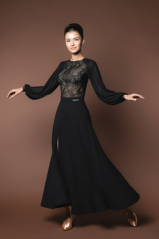 JERAVAE Ballroom Skirt Pra 528