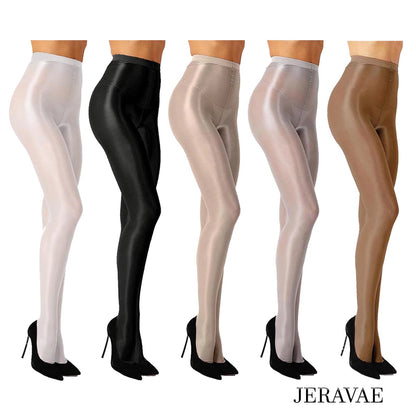 women's shimmer footed dance tights