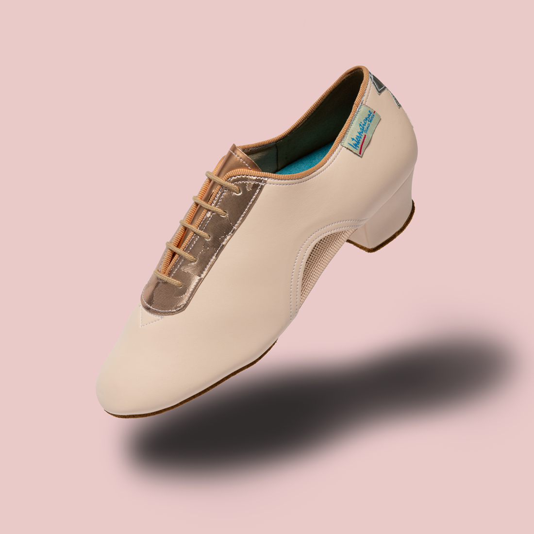Rose gold 2025 dance shoes