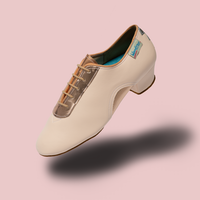 International Dance Shoes IDS Artiste SS Himalayan Rose Teaching and Practice Shoe with Metallic Rose Gold Accents In Stock
