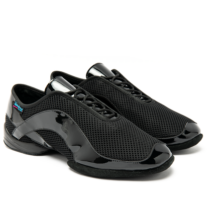 International Dance Shoes IDS Tempo AirMesh/Black Patent Teaching or Practice Shoe in Stock