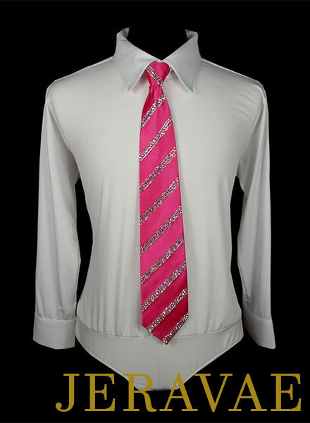 ballroom tie with double repeating stripe