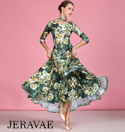 women's floral dance dress