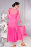 Long Ruched Sweetheart Ballroom Dress by Dance America D206