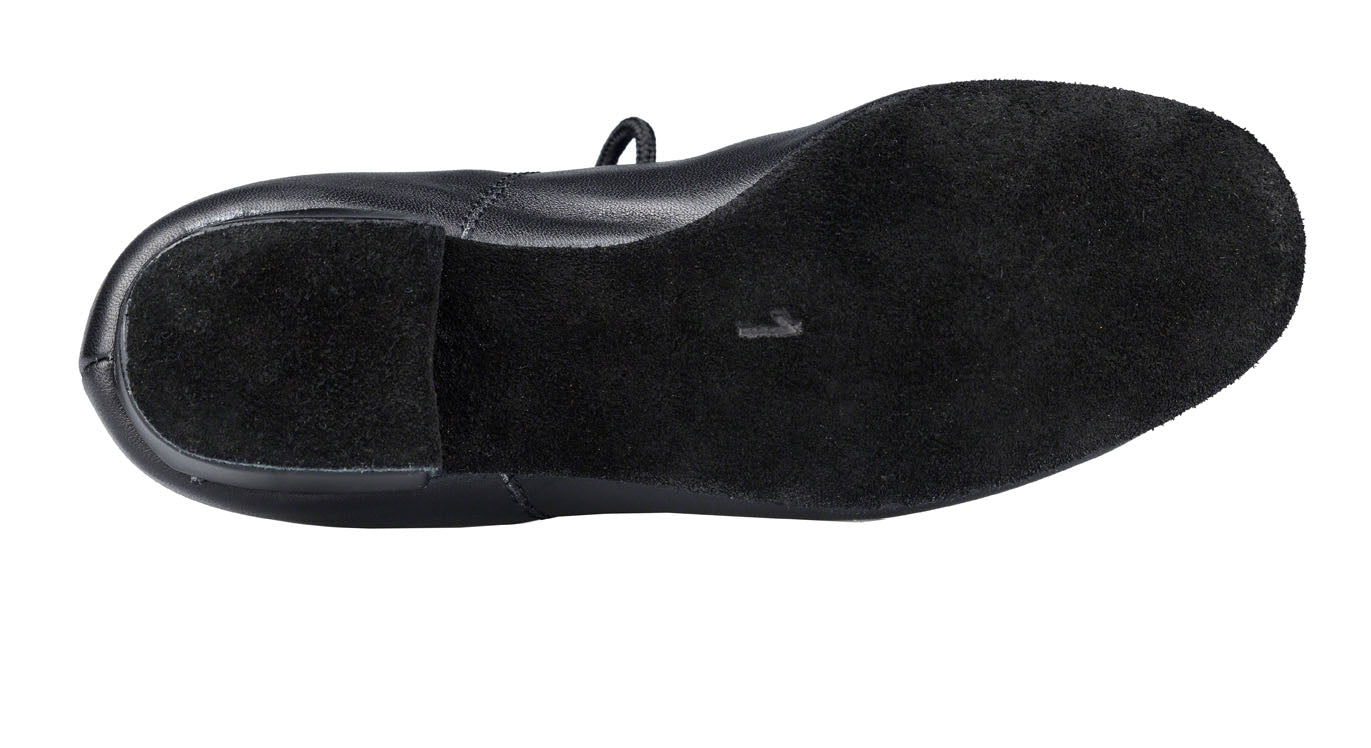 Suede sole of ballroom dance shoe