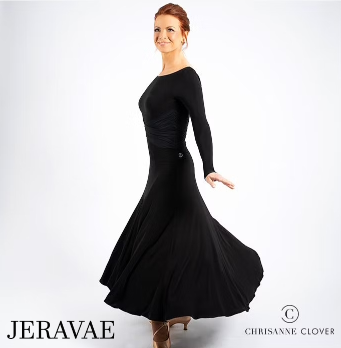 Chrisanne Clover ladies' black ballroom dress