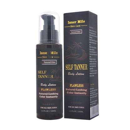 Isner Mile Long Lasting Sunless Tanning Lotion.  Sleep in Tanner For Competition Color