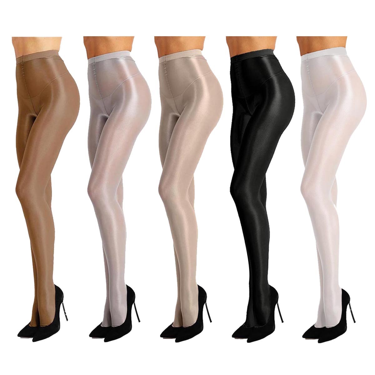 Girls Shimmer Tights - Footed Tights